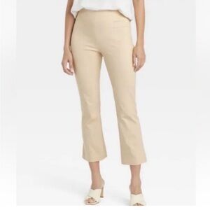 A New Day Super High-Rise Slim Fit Cropped Kick Flare Pull-On Stretch Pants Sz 2